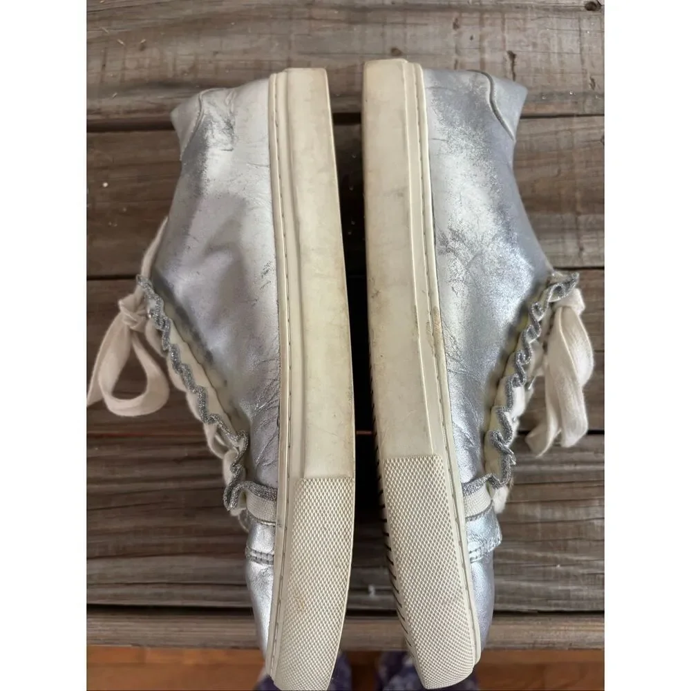 Tory Burch Silver Sneakers
